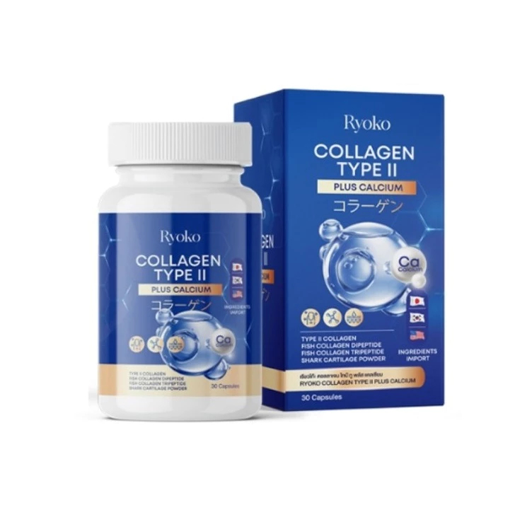 (1กระปุก) เรียวโก๊ะ คอลลาเจนแคลเซียม Ryoko Collagen Type ll Plus Calcium