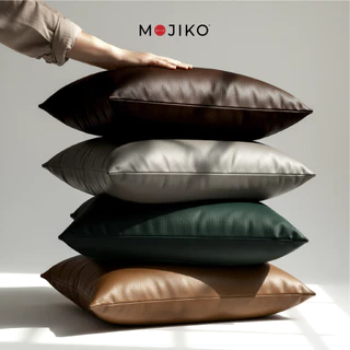 Mojiko หมอนหนุนใยสังเคราะห์หุ้ม หนัง - PVC 46ซมx71ซม ใบใหญ่พิเศษ
