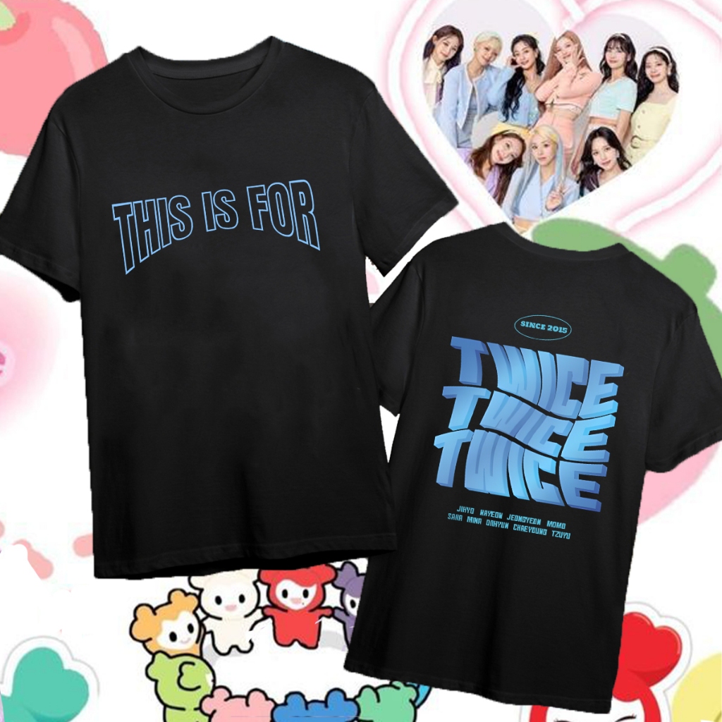 เสื้อยืด Twice This Is For World Tour เสื้อยืด Twice Enemy เสื้อยืด Twice World Tour 2025 ระบายอากาศ