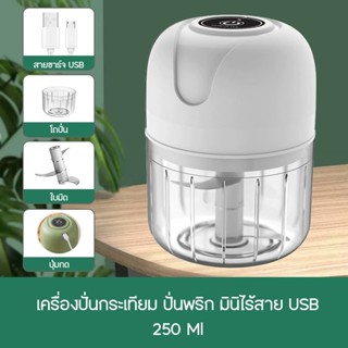 เครื่องปั่นบด ใบมีดคมสะดวกรวดเร็ว ชาร์จ1ครั้งใ เครื่องบดพริก…