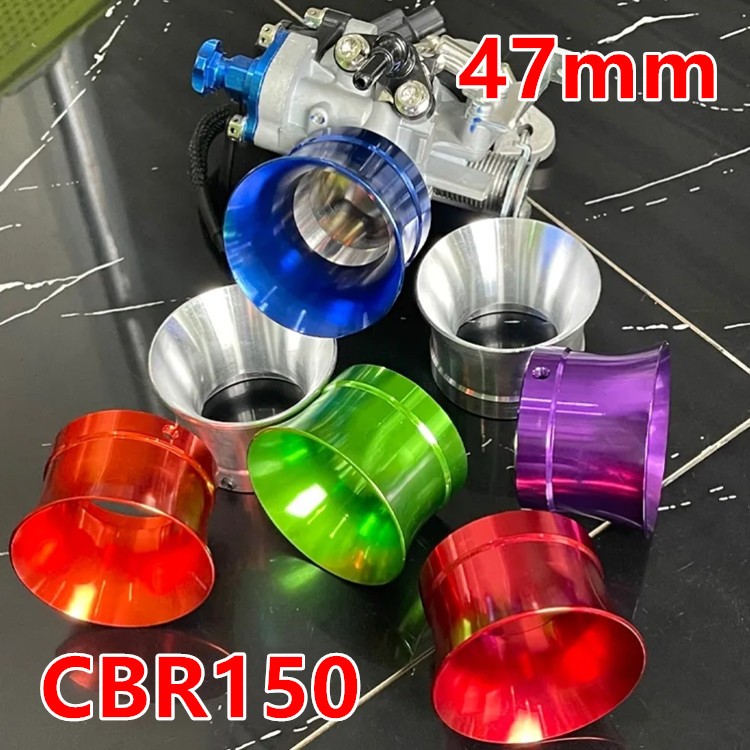 ปากแตรลิ้นCbr150 ทรงโค้ง ใส่สนิทเข้ารูปในตัวลิ้นเดิมCbr150 ผ่านการทดสอบวัดโฟรอากาศ มีให้เลือก4สี สินค้าคุณภาพ