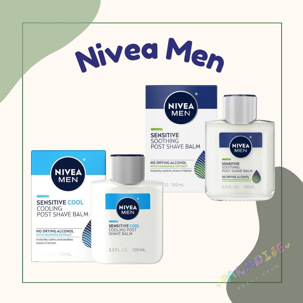 (พร้อมส่ง) 🔥 Nivea Men Sensitive Post Shave Balm after shave ผลิตภัณฑ์บำรุงผิวหน้าหลังโกนหนวด
