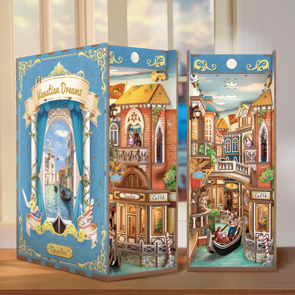 Tonecheer รุ่น TQ143 Venetian Dream ความฝันของเวนิส ที่กั้นหนังสือ ของเล่นของสะสม งานอดิเรก