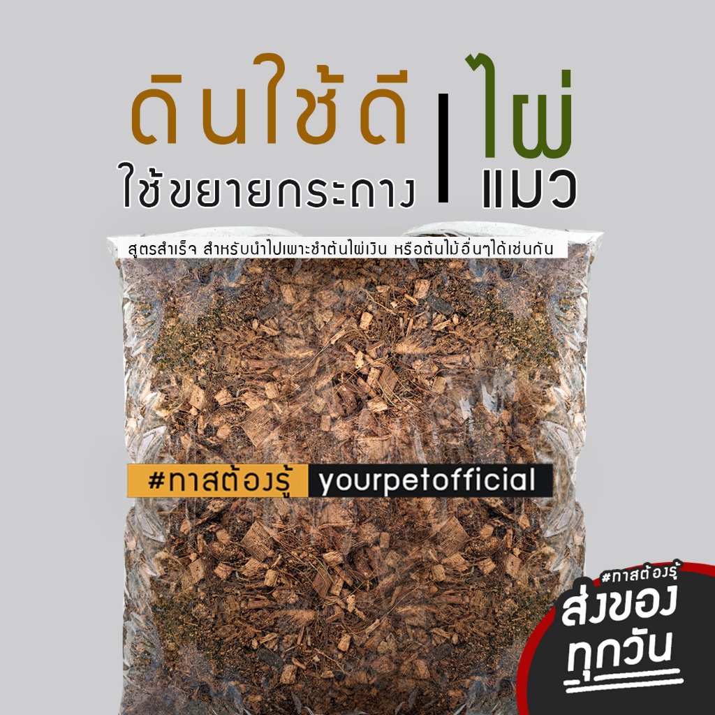 ดินขยายกระถาง สำหรับ ไผ่แมว และต้นไม้ ถุงใหญ่