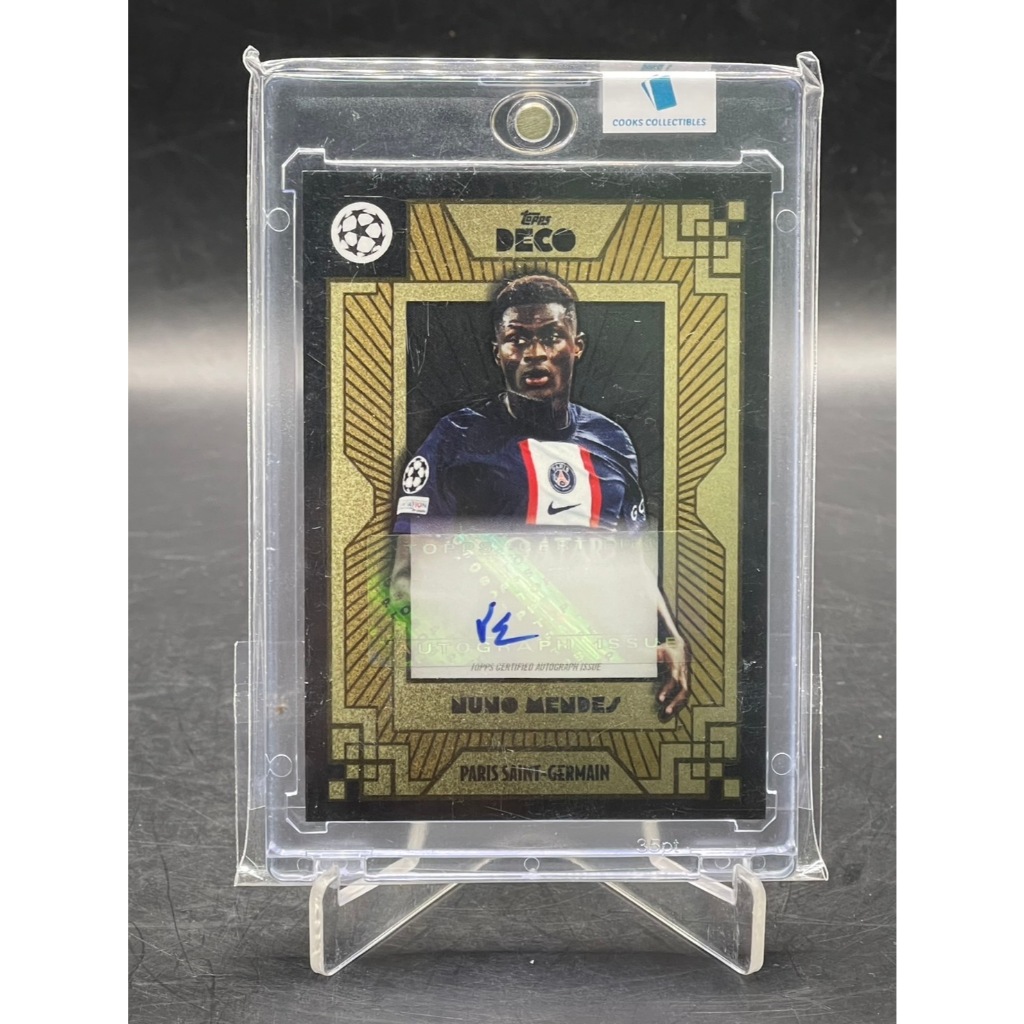 2022 Topps Deco UEFA Nuno Mendes Auto – Paris Saint-Germain 🖋