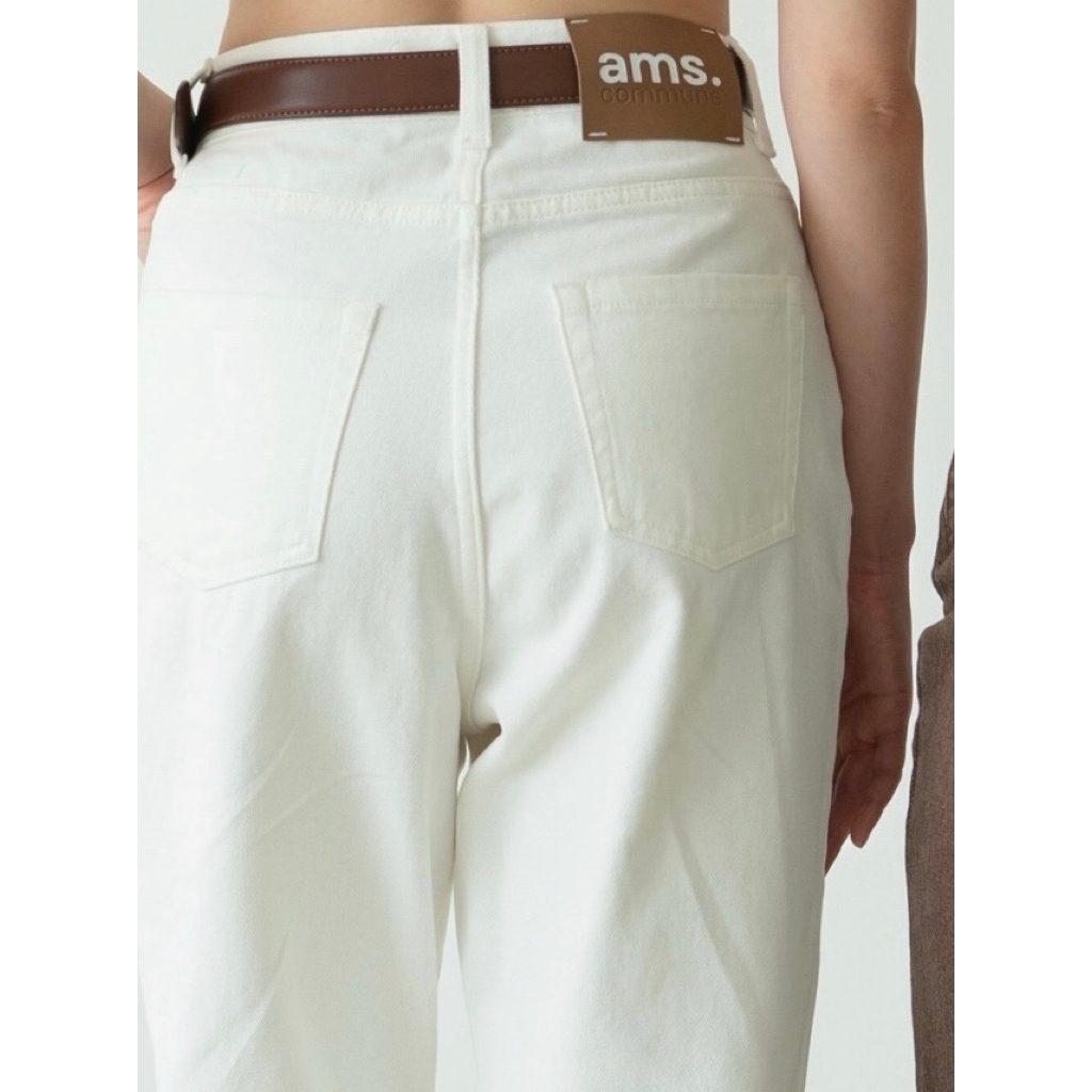 ส่งต่อ👖ams.commune👖รุ่นJEA001:white🤍