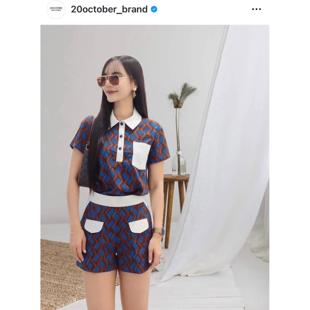 ❤️พร้อมส่ง❤️ ส่งต่อ 20 October Brand ชุดเซ็ตงานแบรนด์ ig 🌹⭐️ Sz.[M]