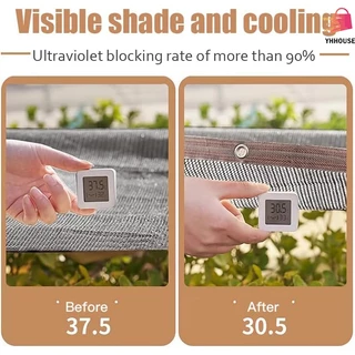 ผ้าใบกันแดด กรองแสง95% เขียว 2*2M/2*3M/2*4M/3*4M/3*5M สแลนกันแดดPE (มีตาไก่) บังแดดพืชสวน บังแดดในสวน