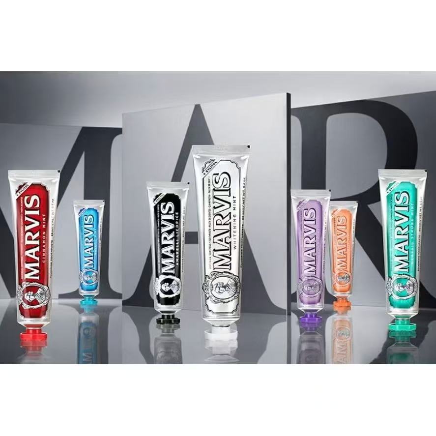 COD Marvis Mint Toothpaste mavis whitening sparkleสีฟันขาวกระจ่าง สดชื่น ทุกยิ้มมั่นใจล้างแบคทีเรีย