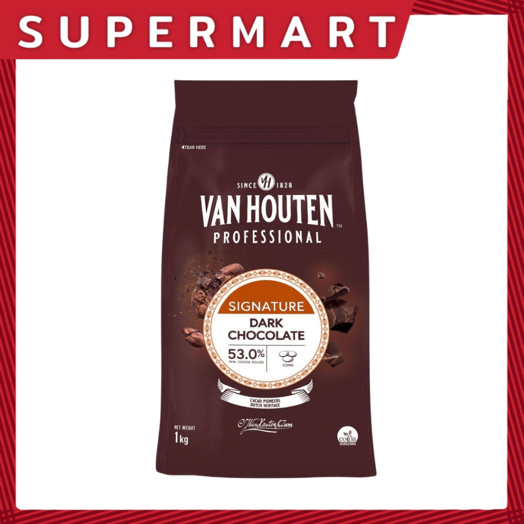 Van Houten ดาร์คช็อกโกแลต 53% 1 กิโลกรัม #1109531
