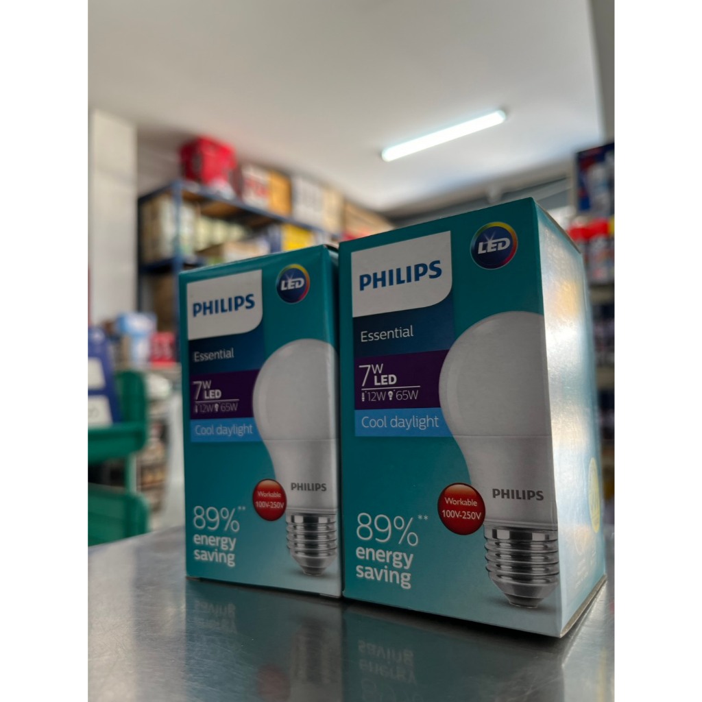 ** แพค 6 หลอด **  PHILIPS LED 7W BULB ขั้ว E27 แสงสีขาว 6500K