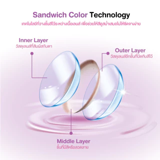 คอนแทคเลนส์รายเดือน LOVELYPLUS รุ่น MINI ROMEO Light Brown มินิโรมิโอ สีไลท์บราวน์ เลนส์ตาละมุน