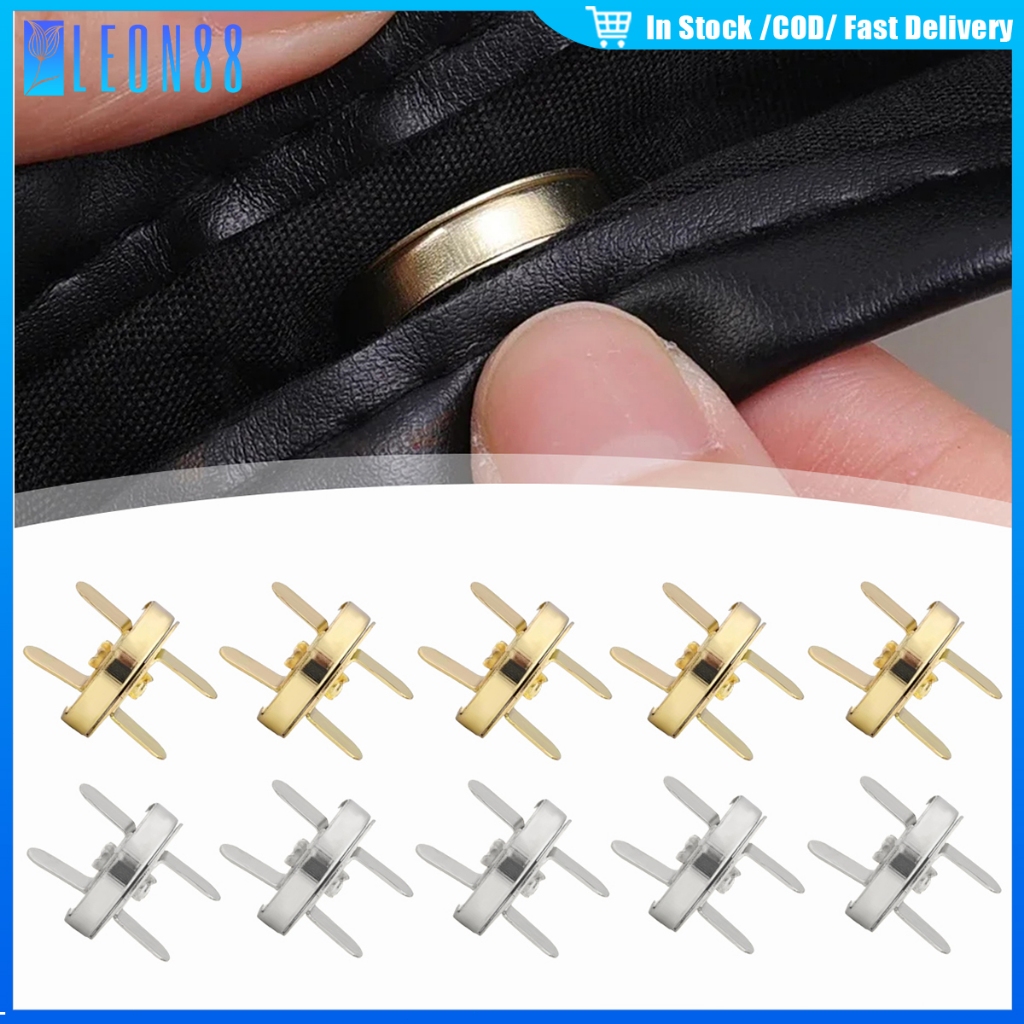 ของมาใหม่！10ชิ้น กระดุมแม่แหล็กติดกระเป๋า 14MM 18MM กระดุมแม่เหล็ก ติดเสื้อ ผ้าม่าน อเนกประสงค์DIY