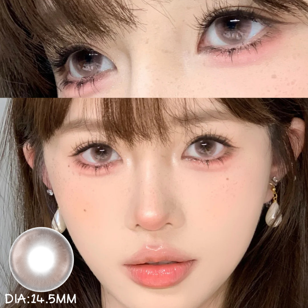 ✅COD [จัดส่ง2-3วัน] Fog pink คอนแทคเลนส์ สีชมพู 14.5mm 0.00~-5.00องศา 6 เดือน ใส่สบาย คอนแทคเลนส์สี