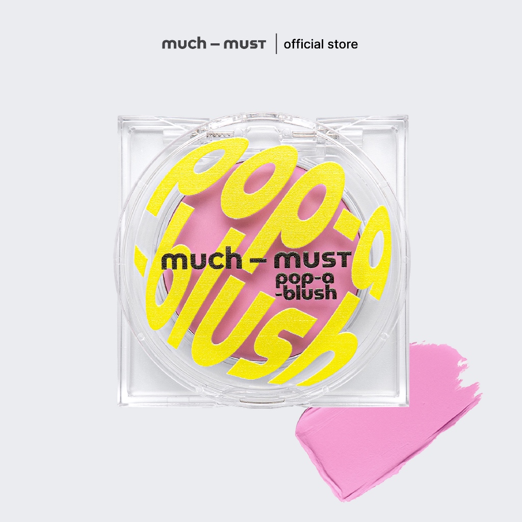 much - must pop a blush - 01 Lilac Pop บลัชออนเนื้อครีม เกลี่ยง่าย ติดทน เหมาะกับสาวคลูโทน