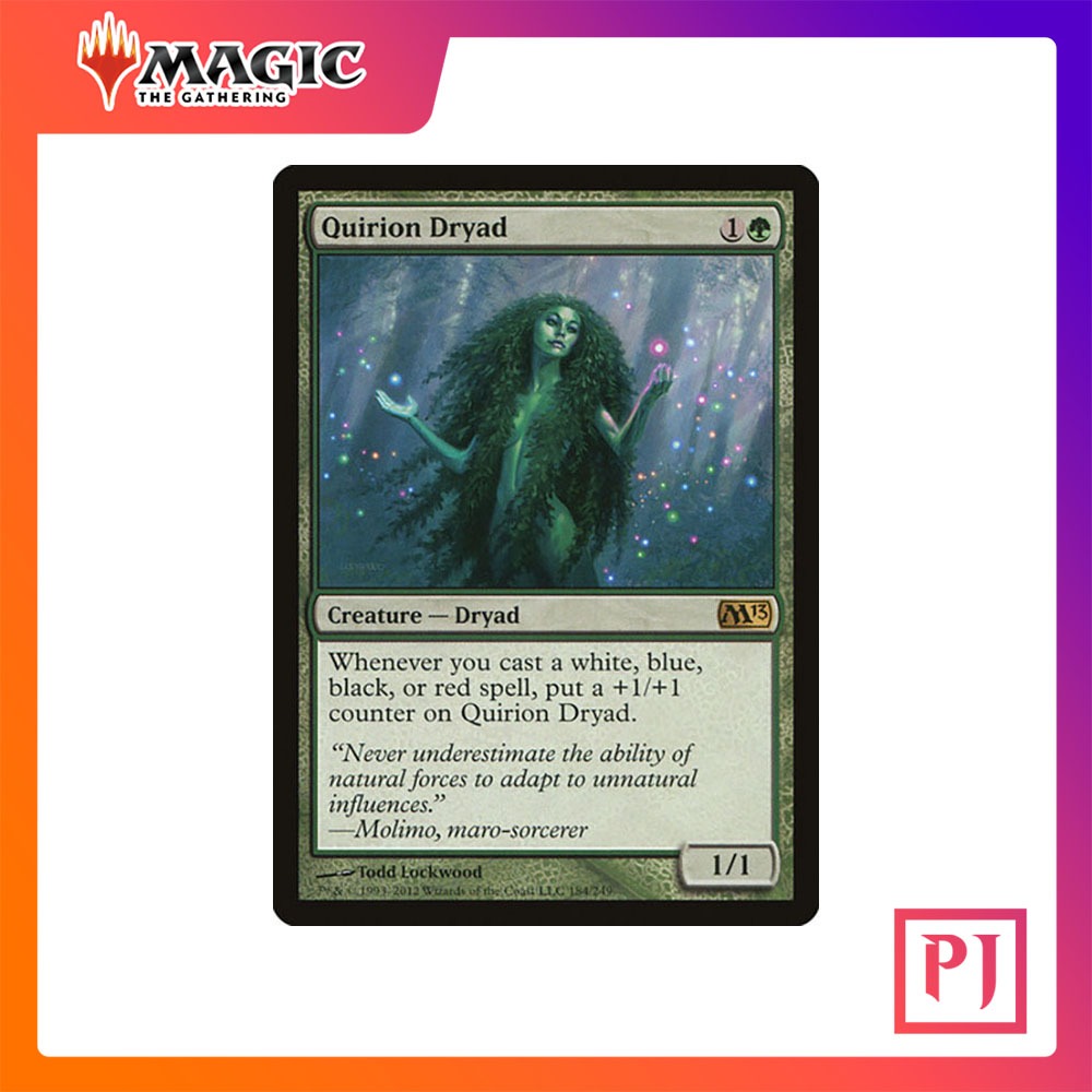 [MTG] Quirion Dryad [M13] [GREEN] [RARE] [NORMAL] [ENG] (การ์ดเมจิค / Magic the Gathering)