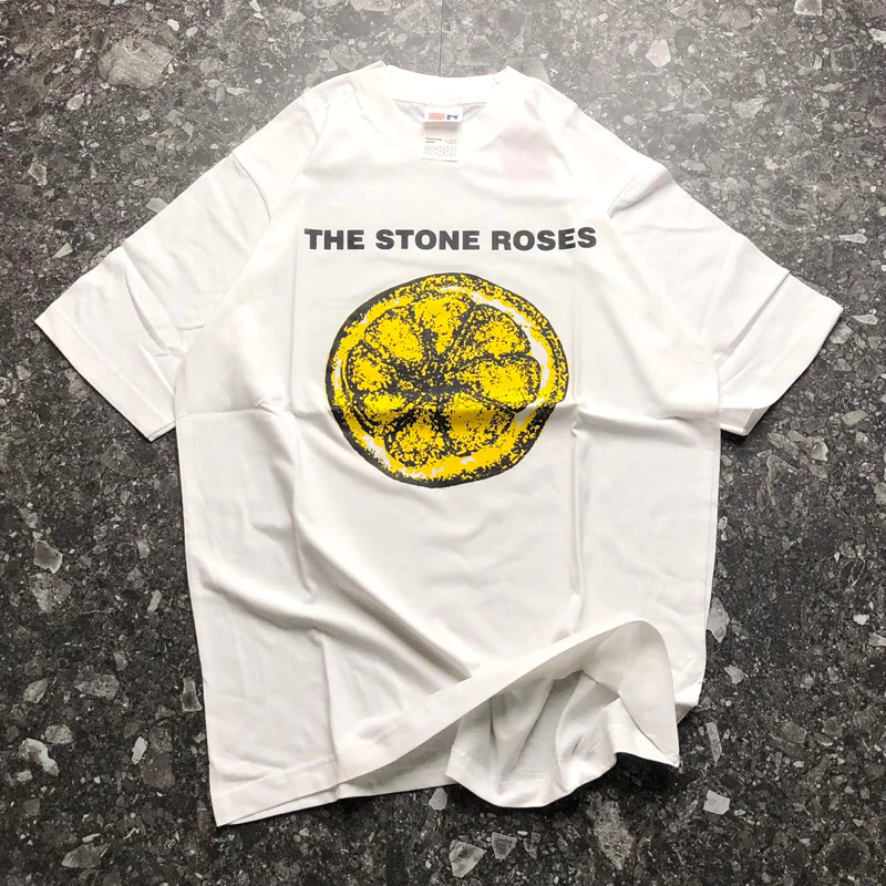 The Stone Roses Lemon Logo T-Shirt - White Shirt
