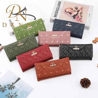 CD43#กระเป๋า2พับยาว ผู้หญิงกระเป๋าสตางค์ ไซส์ยาว2 พับ มีช่อง…