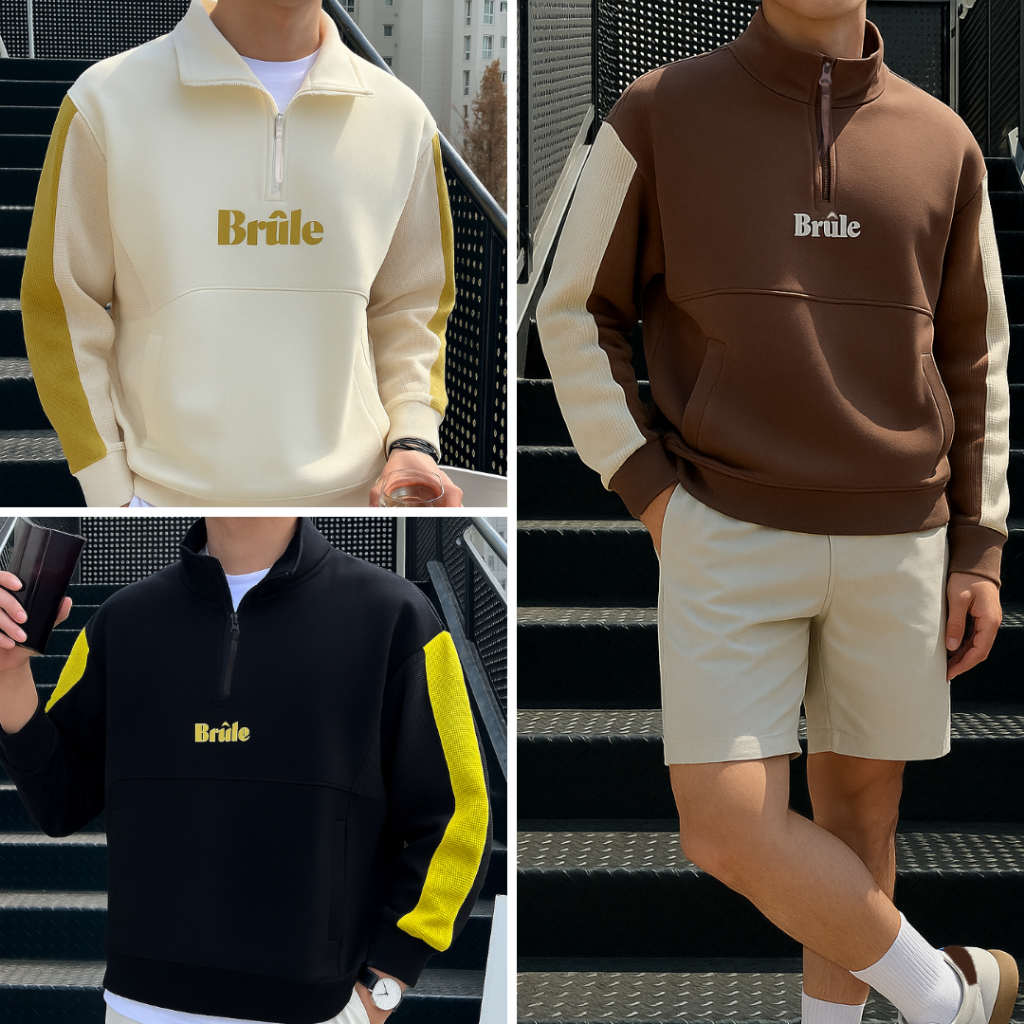 11.WOLF Brule sweater เสื้อสเวตเตอร์แขนยาว Clothing men / SW293