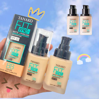 0479 รองพื้น TANAKO FIT ME 30ml รองพื้นเนื้อแมท ปกปิดบางเบา เบลอรอยจุดด่างดำ ขวดเดียวครบจบ