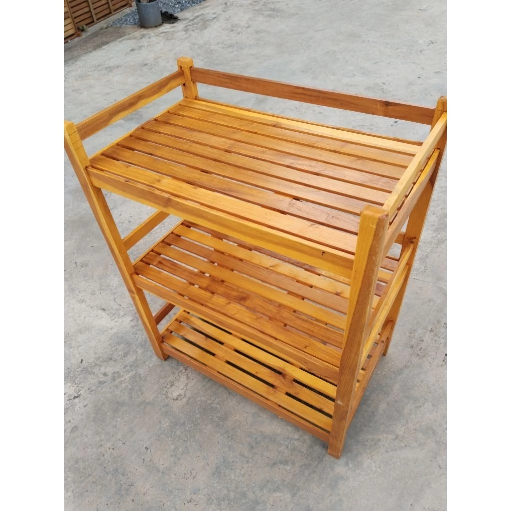 ส่งฟรี ชั้นวางของ 3 ชั้นใหญ่ รนญ กดครั้งละ 1 ตัว 60 * 38 * 80 เซนติเมตร
