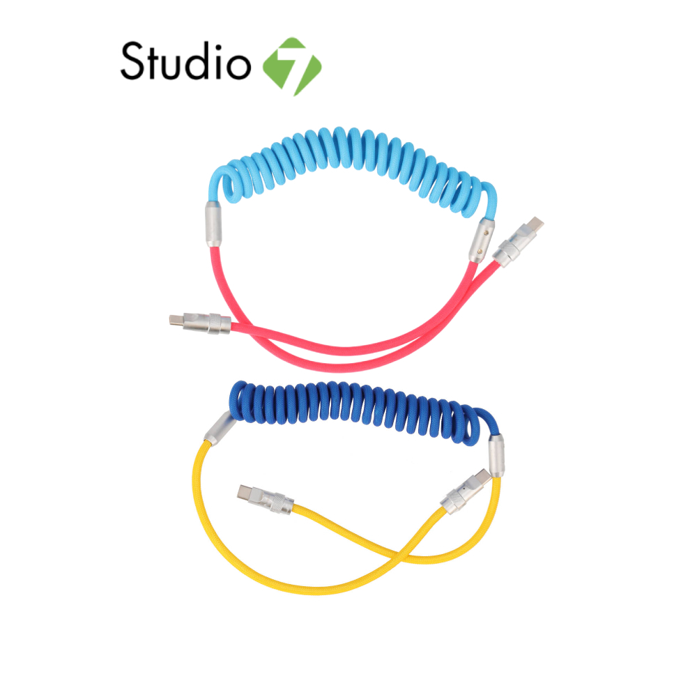 สายชาร์จ QPLUS USB-C to USB-C 1.8M FLEX CORE by Studio7