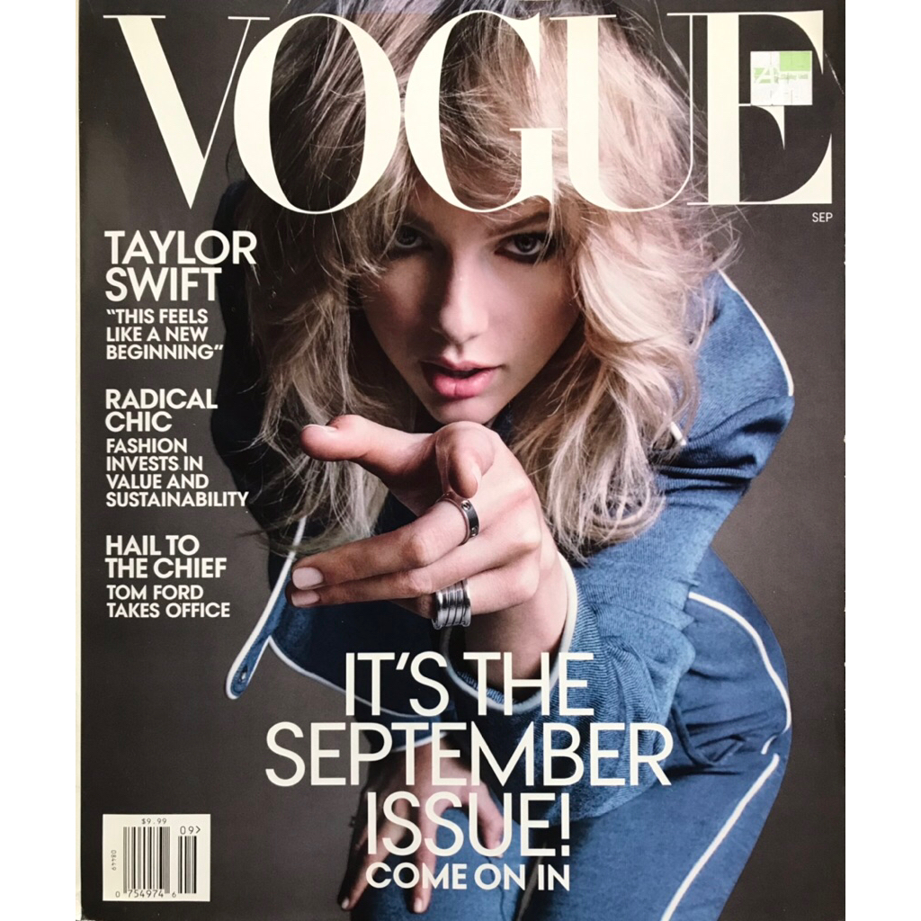 VOGUE นิตยสาร VOGUE : TAYLOR SWIFT , September 2019 , นิตยสารนำเข้ามือสอง