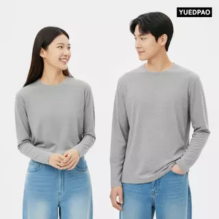 Yuedpao Ultrasoft Non-Iron 2025 เสื้อยืดแขนยาวสีพื้น ไม่ย้วย ไม่หด ไม่ต้องรีด ผ้านุ่ม ไม่ขึ้นขุย (8 สี)