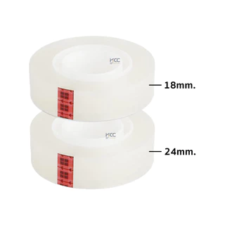 (ยกแถว) เทปใส แกน 1 นิ้ว 3/4,1 นิ้วx36 หลา 3M Scotch สก๊อตช์ 500 สีใส