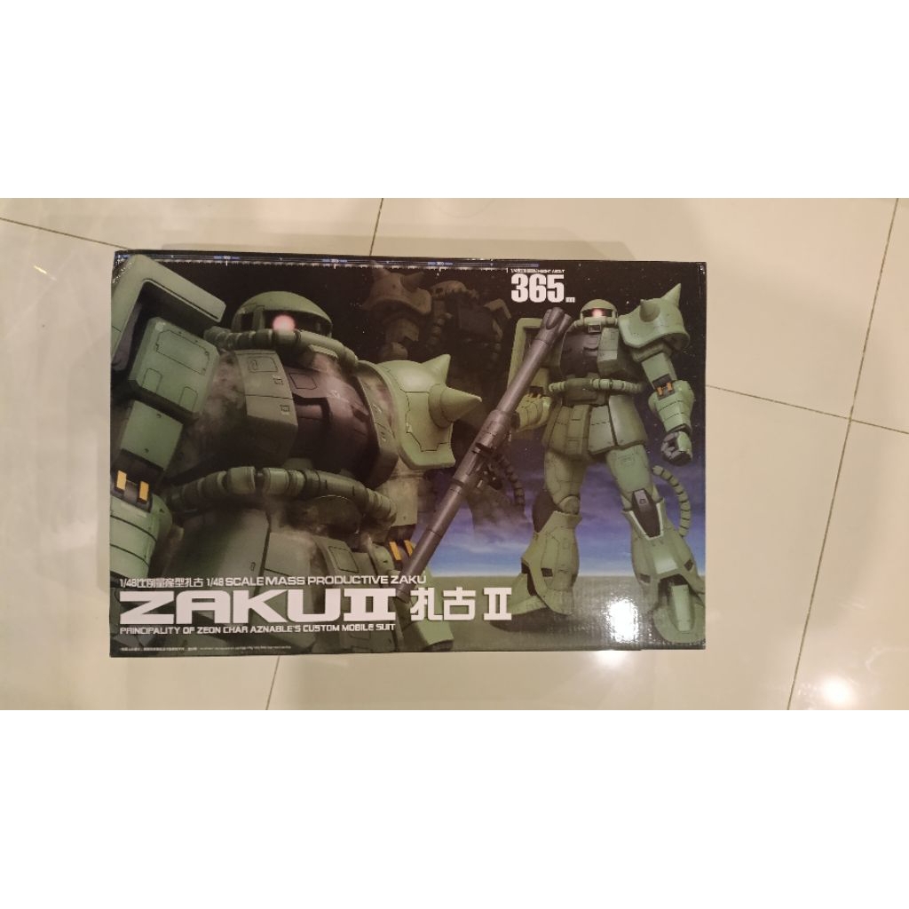 (มีของพร้อมรับจากไืทยทันที) zaku II char : daban 1/48 ล๊อตกล่องสี
