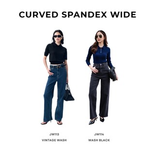 Wara Curved WIDE spandex jeans- JW113 , JW114