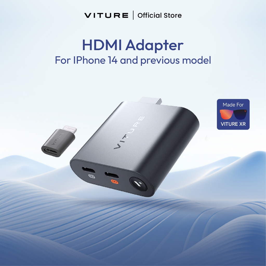 VITURE HDMI Adapter รองรับ lphone 14 กับรุ่นก่อนหน้า/PC/PS/Xbox รองรับโหมดหลายหน้าจอ 3DoF