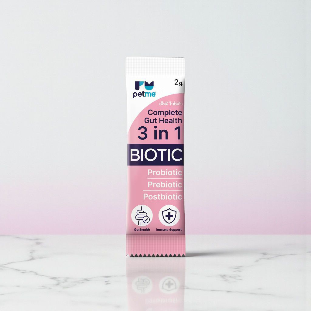 PETME BIOTIC 3 in 1 ( กลิ่นทูน่า ) อาหารเสริมสำหรับสัตว์เลี้ยง ช่วยเลี้ยงท้องเสีย ท้องผูก