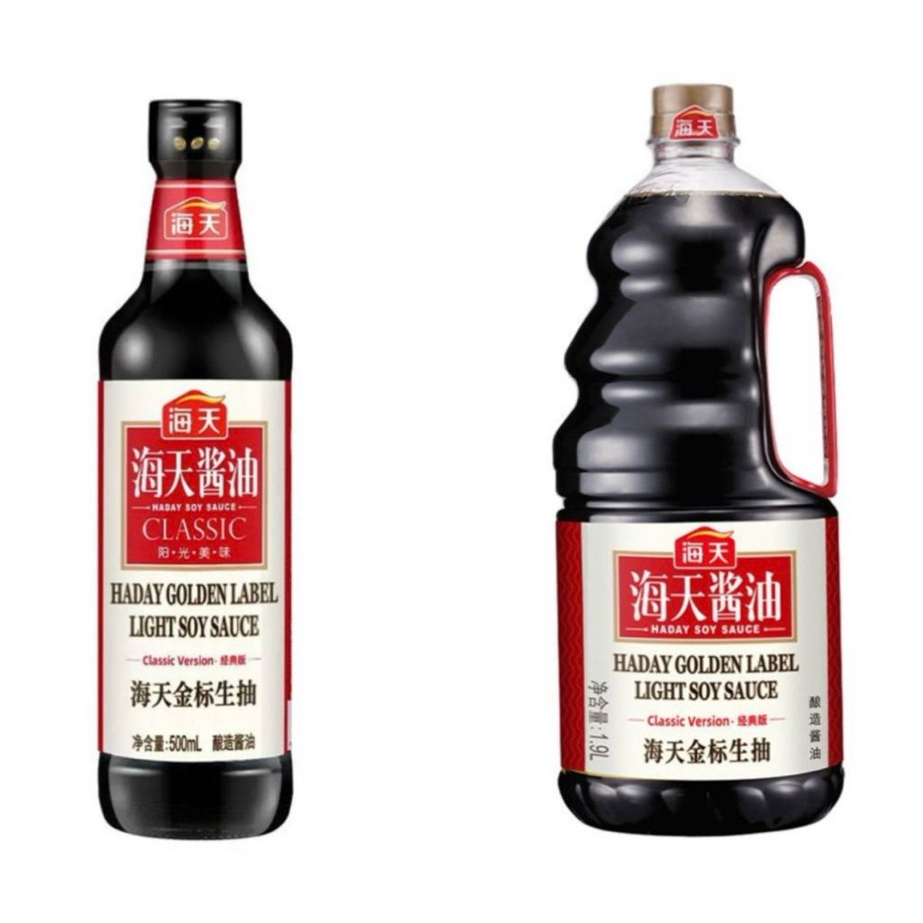 (พร้อมส่ง) Haitian Haday ฮาเดย์ ซีอิ๊วขาวฉลากทอง เกรดพรีเมียม 500 มล. / 1.9 ลิตร