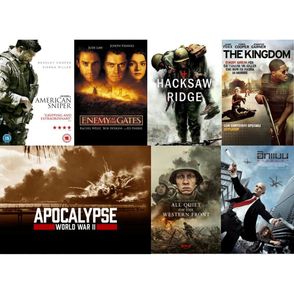 Flash Drive 64Gb World War Films Vol.4 American Sniper_Enemy At The Gates_Hacksaw Ridge 1080p & 4K