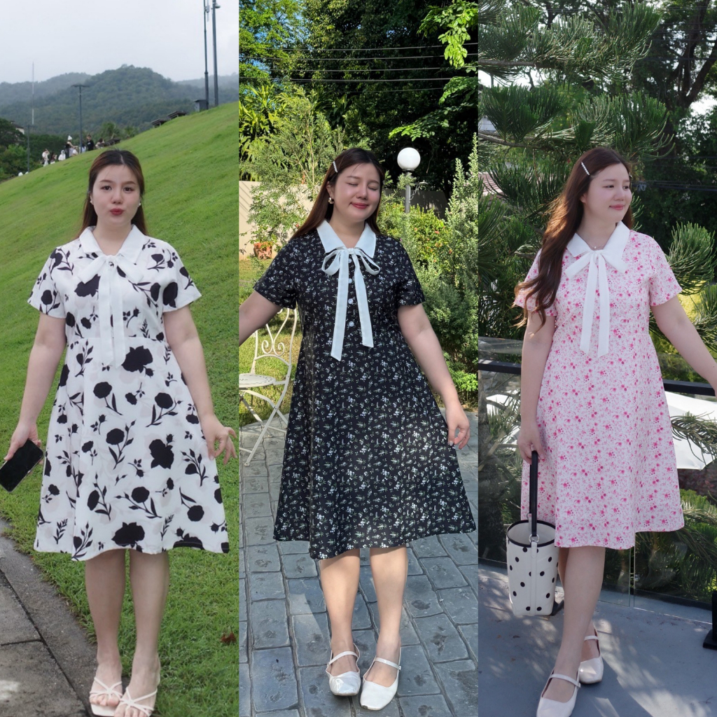 (❤️อกถึง 50″) Tyra Dress เดรสสาวอวบ ชุดสาวอวบ