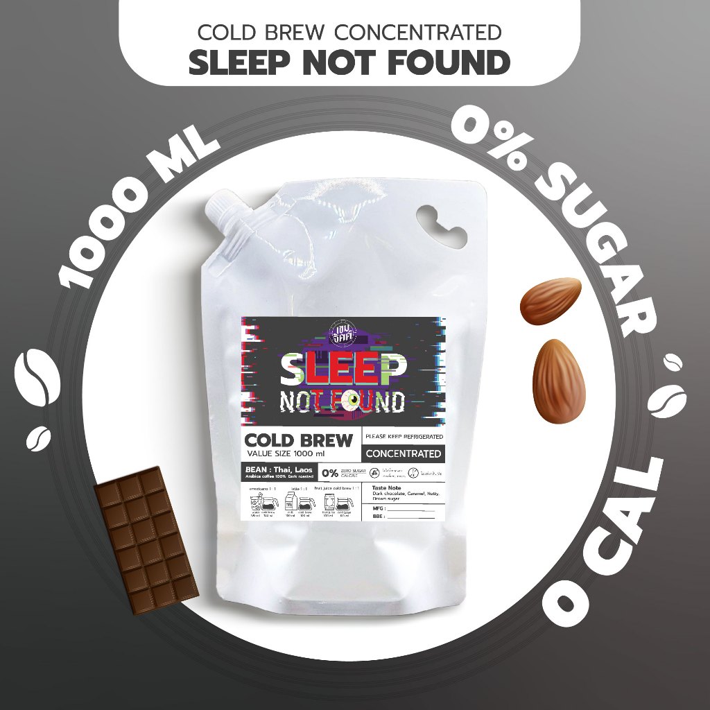 สินค้าขายดีส่งฟรี กาแฟCold brew คั่วเข้ม ละมุน กาแฟสกัดเย็น Concentrate หอม ละมุน กลมกล่อมขนาด1000ml รูปที่ 8