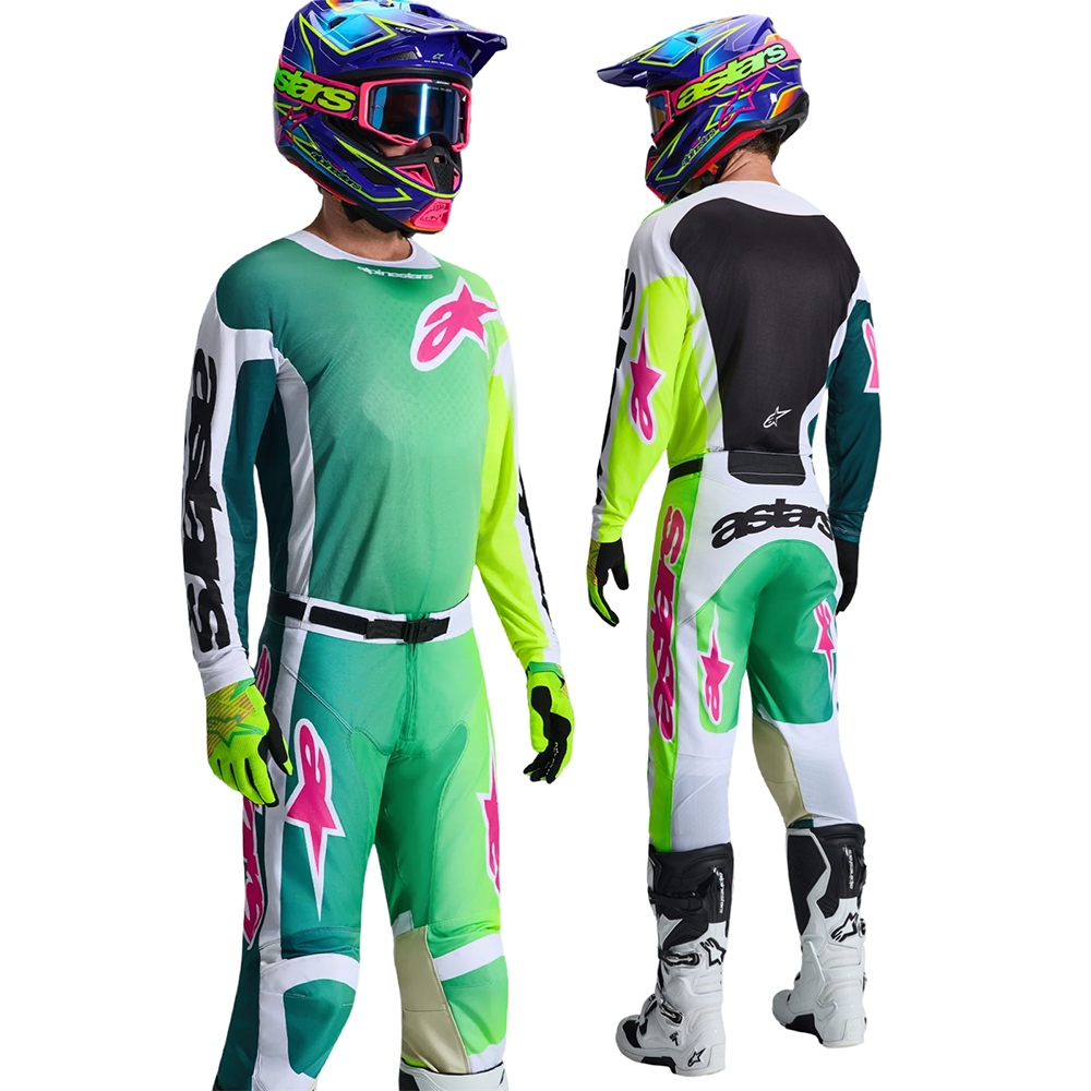 ชุดวิบาก ( เสื้อ-กางเกง ) 2026 Alpinestar Racer Portl Green White Black