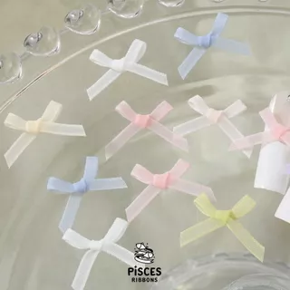 1 แพค【10 ชิ้น】* Mini Pastel Bow 🎀 โบว์จิ๋วแต่งเล็บ แต่งแพ็กเกจจิ้ง ตกแต่งเรซิ่นโบว์สำเร็จรูปขนาด 1.2*1.5 cm. [BW-0011]