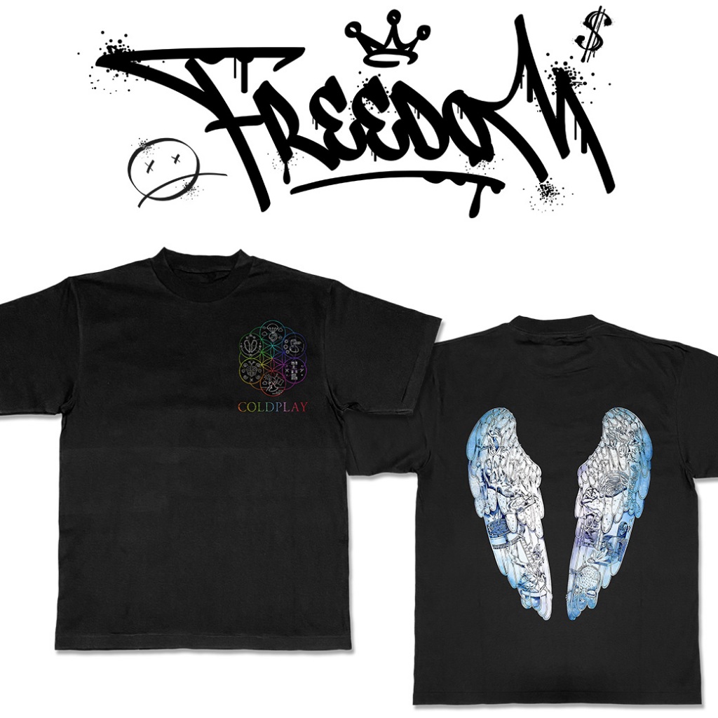 เสื้อพิมลาย เสื้อวง Coldplay  🎶