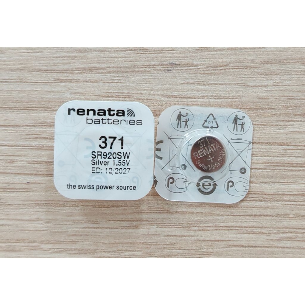 ถ่านนาฬิกา ถ่านหระดุม Renata Murata SR621SW SR721SW SR920SW SR927SW SR936SW ของแท้ 362 364 371 394 395 - รูปที่ 5