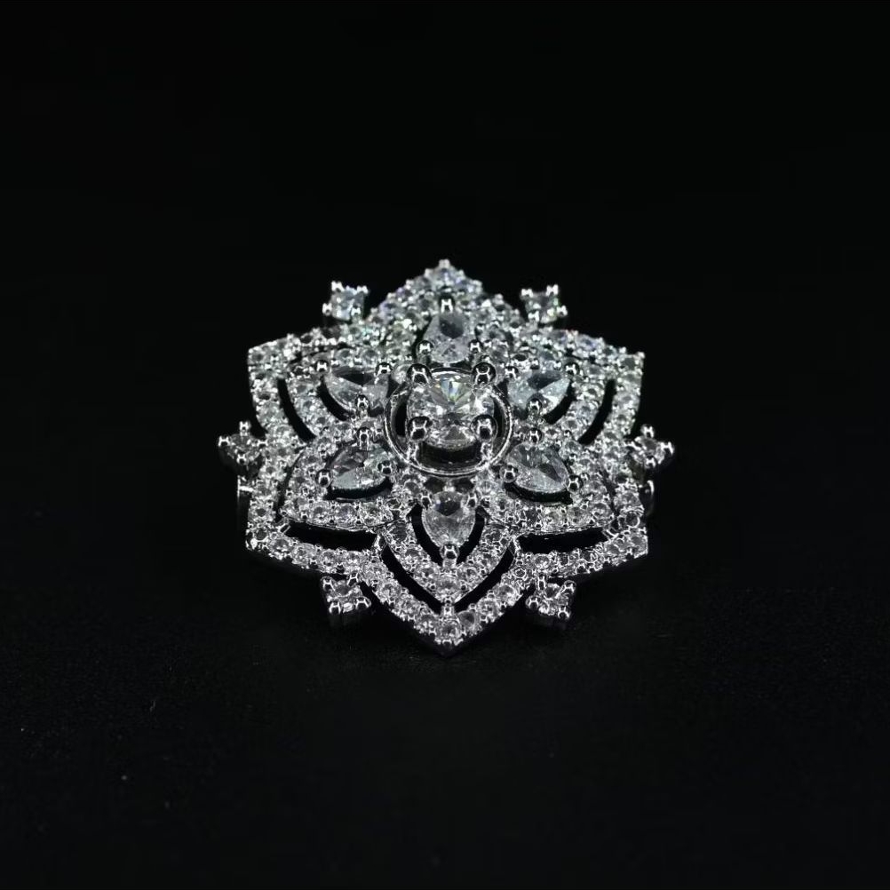Cubic Zirconia brooch Pin