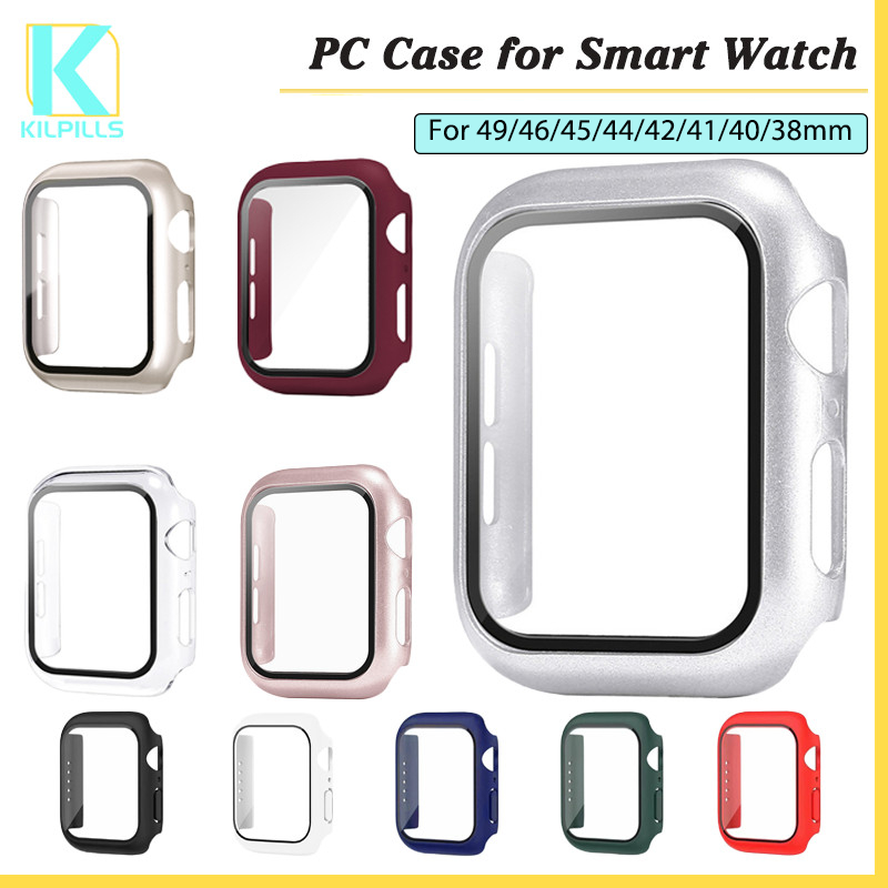 กระจกนิรภัยป้องกันหน้าจอฟิล์มกันชน for IWatch Apple Watch Ultra/SE 3 2 Series 11 10 9 8 7 6 5 49มม 46มม 45 41มม.44 42มม