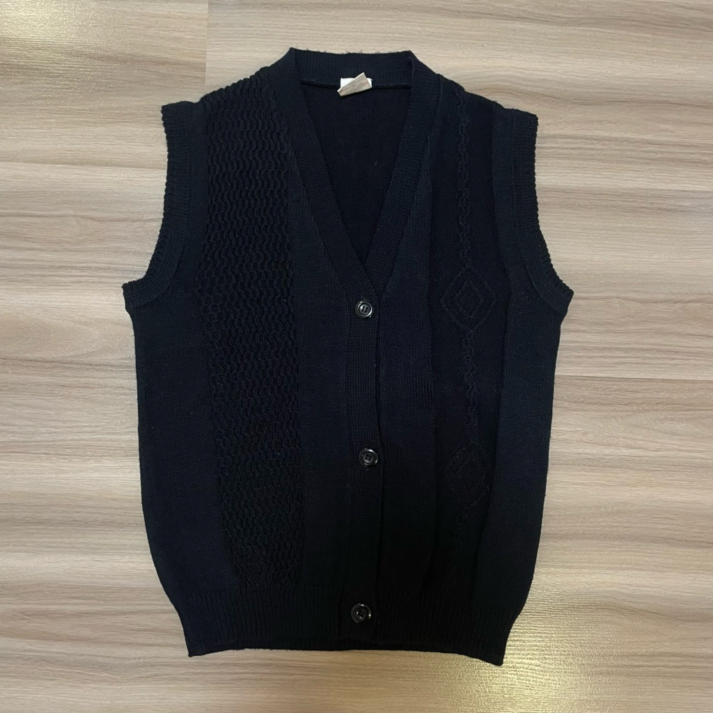 T-shirt  เสื้อกั๊ก กระดุม ดำ