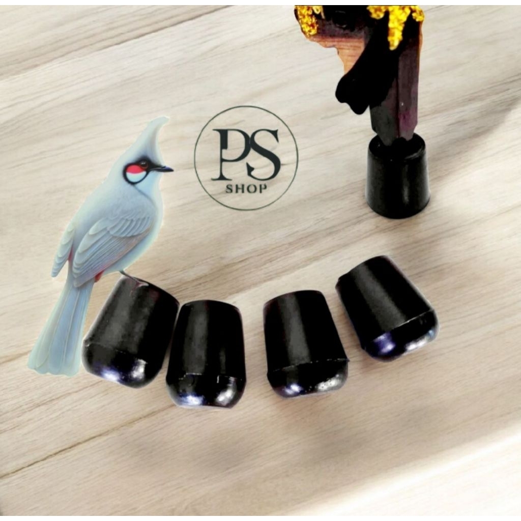 ยางกันลื่นขากรง ยางรองขากรงนกชุด4ชิ้นวัสดุPVC