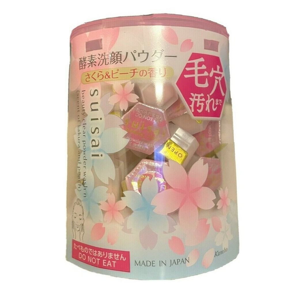 Suisai beaut clear powder wash n scent of sakura and peach
