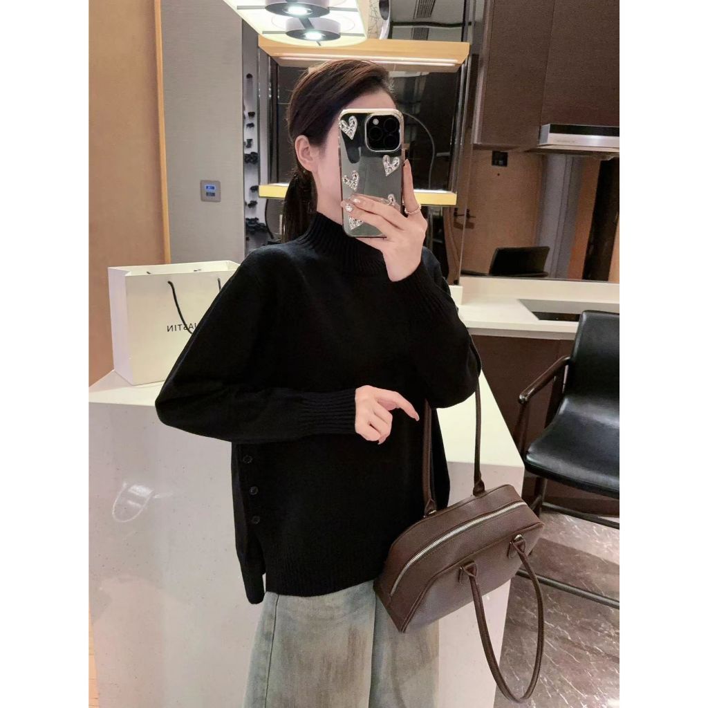 Qxico รุ่น CS233 เสื้อสเวตเตอร์ไหมพรมแขนยาว