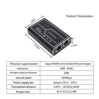 POE Extender เข้า1 ออก2 10/100/1,000 Mbps (สินค้ามีให้เลือก2แบบ)