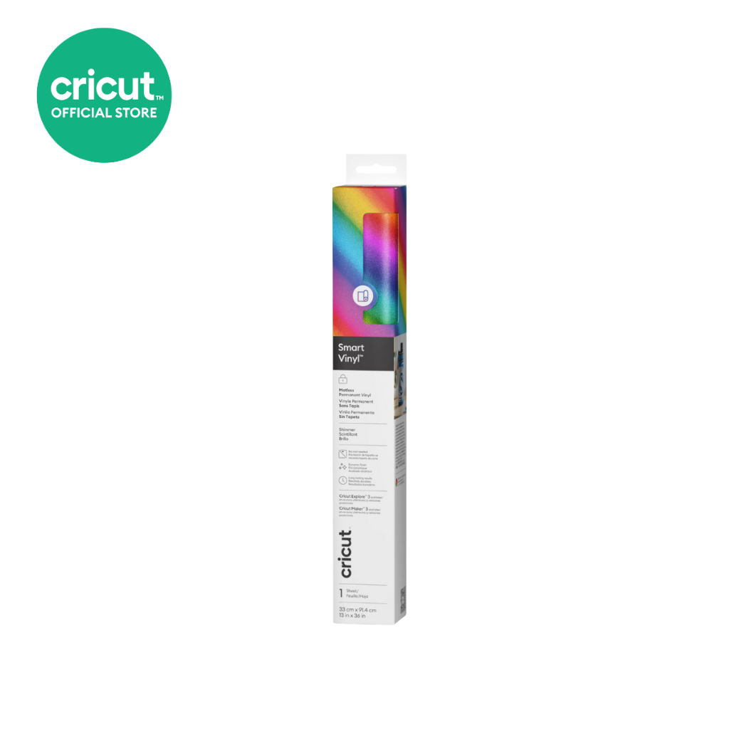 Cricut Smart Vinyl Matless Permanent Shimmer Vinyl สติกเกอร์ ขนาด 13x36 นิ้ว
