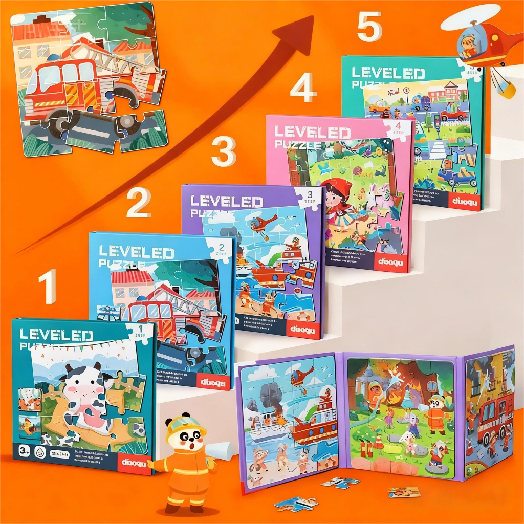 จิ๊กซอว์แม่เหล็ก 3in1 หนังสือพกพา ของเล่นเสริมพัฒนาการ เด็ก2-3ขวบ ของขวัญการศึกษา ของขวัญวันเด็ก